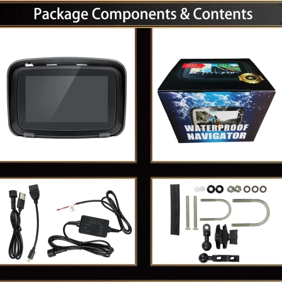 5-inch Waterproof Wireless Touchscreen Display — Navigation & GPS Accessories, Auto Accessories Home