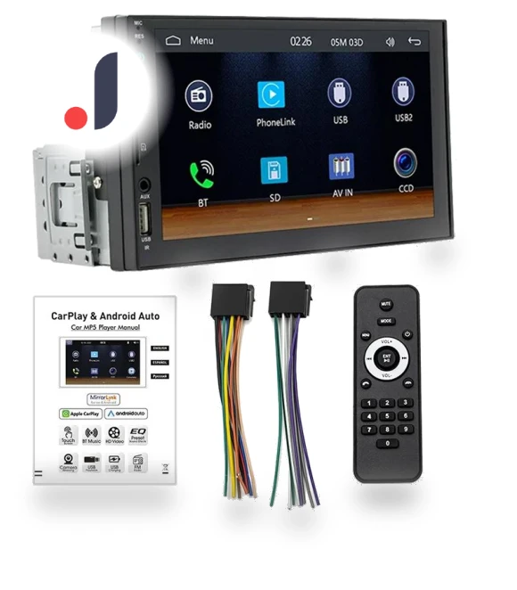 7-inch QLED Display Android MP5 Car Audio — Stereo Receivers, Simplistic Living Home