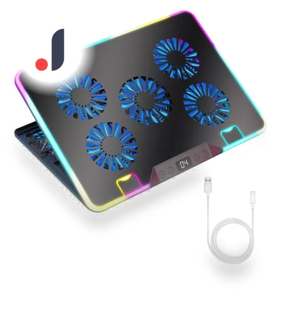 Laptop Cooling Stand with Digital Display — Cooling Pads & Fans, CE
