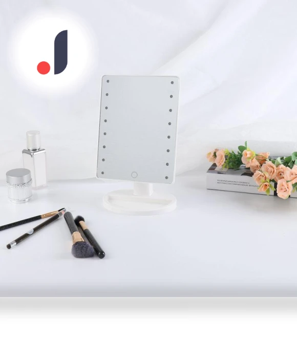 LED Vanity Mirror with Touch Switch — Handheld, JOHO