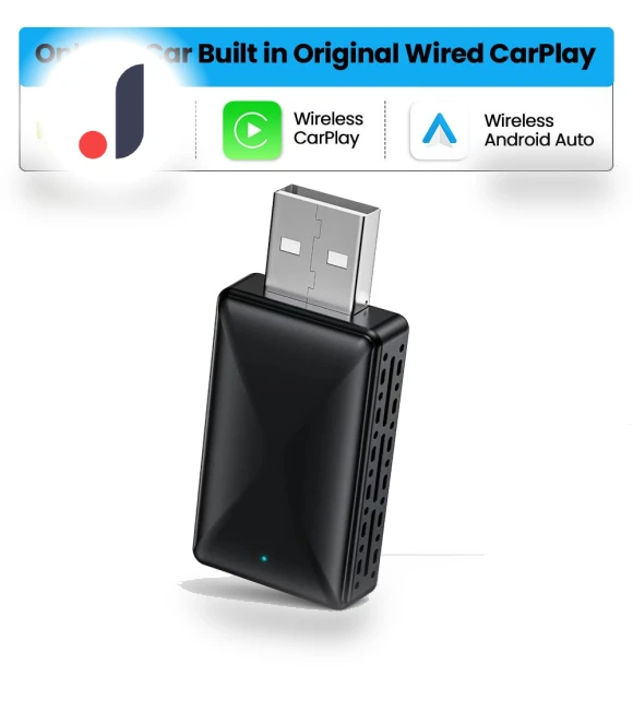 Mini 2-in-1 Wired Wireless Universal USB CarPlay Android Auto Adapter — Phone Accessories, Auto Accessories Home