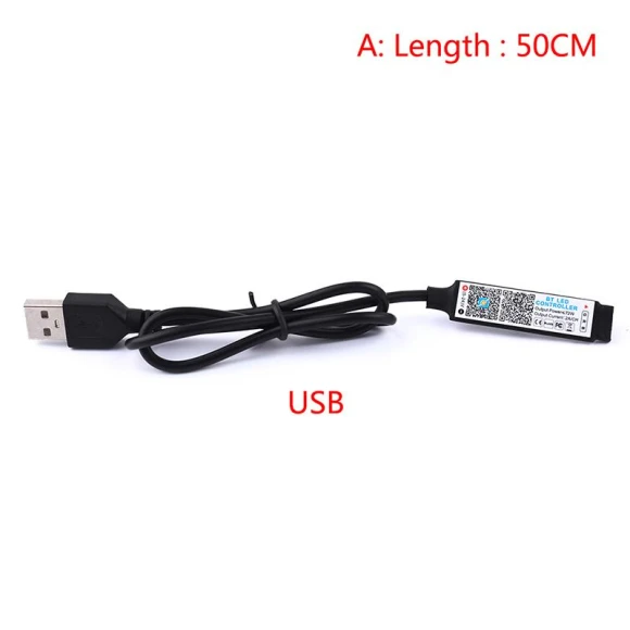 Mini RGB Bluetooth-Compatible LED Strip Music Controller — Remote Controls, face-Jewelry