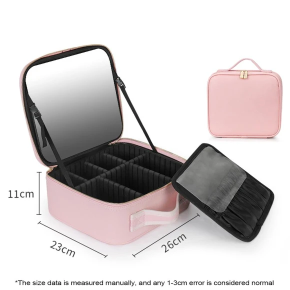 Smart LED Cosmetic Bag with Mirror — Cosmetic Cases, JOHO - CarGear