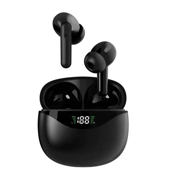 Wireless TWS Headset with Touch Digital Display — Headsets, QUEED