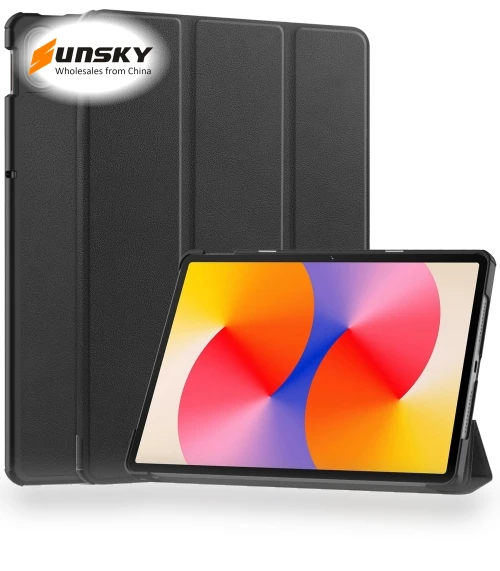 3-Fold Holder Smart Leather Tablet Case for Huawei Matepad SE 11 — Keyboard Cases, Huawei
