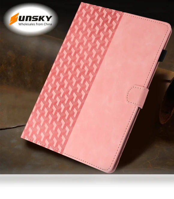 Building Blocks Embossed Leather Smart Tablet Case for iPad 10th Gen 10.9 2022 — Keyboard Cases