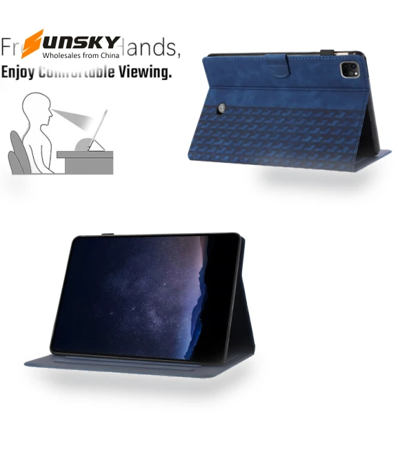 Building Blocks Embossed Leather Smart Tablet Case for iPad Pro 11 & Air 10.9 — Cases