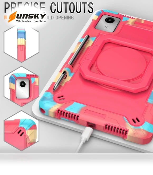 Handle Robot Silicone Hybrid PC Tablet Case for Lenovo Tab M11/Xiaoxin Pad 11 2024 — Keyboard Cases, Lenovo