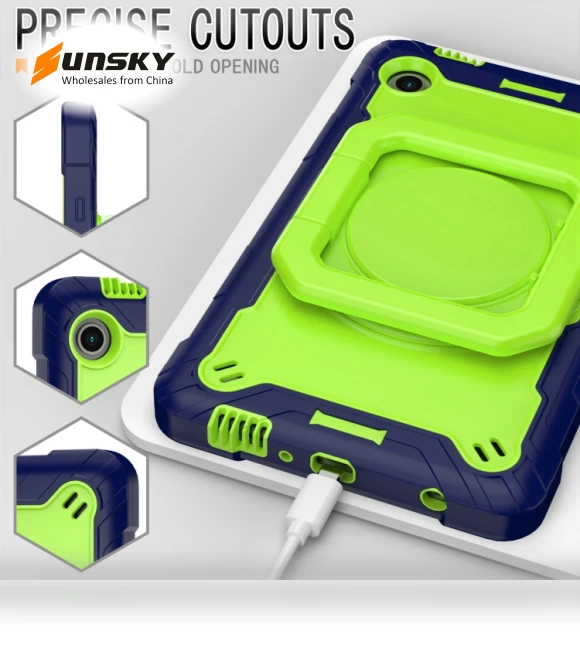 Handle Robot Silicone Hybrid PC Tablet Case for Samsung Galaxy Tab A9 — Cases, Samsung