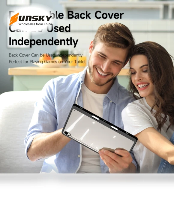 Smart Leather Tablet Case for Samsung Galaxy Tab S9 / S9 FE with Stand Function — Keyboard Cases, DUX DUCIS