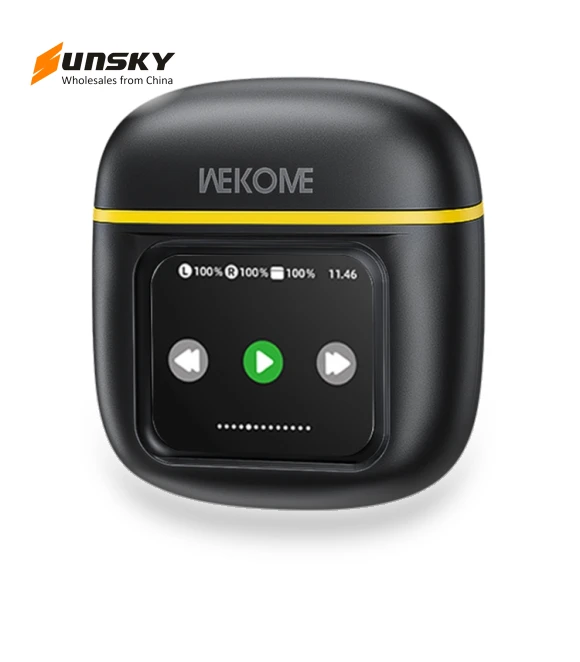 Beluga S12 Wireless Earphones with Smart Color Screen — In-Ear Headphones, WEKOME
