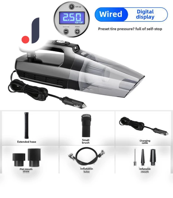 4-in-1 Car Vacuum Pump with Wireless Charging — Vacuums, GearUp AutoMoto