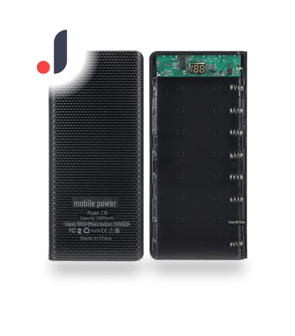 8-Element Battery Case 18650 DIY Power Bank Shell Kit — Battery Charger Cases, Smarter than future