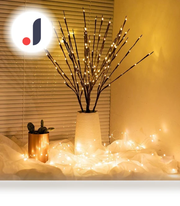 LED Night Light in Shape of Tree Branch with Stars — Creative Lighting Solutions, AI Supermarket