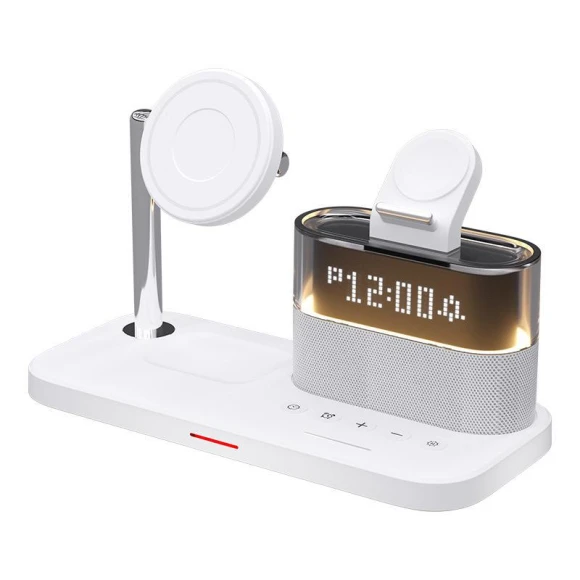 Magnetic Wireless Charger with Colorful Touch Night Light and Alarm — Chargers, Best Electronics