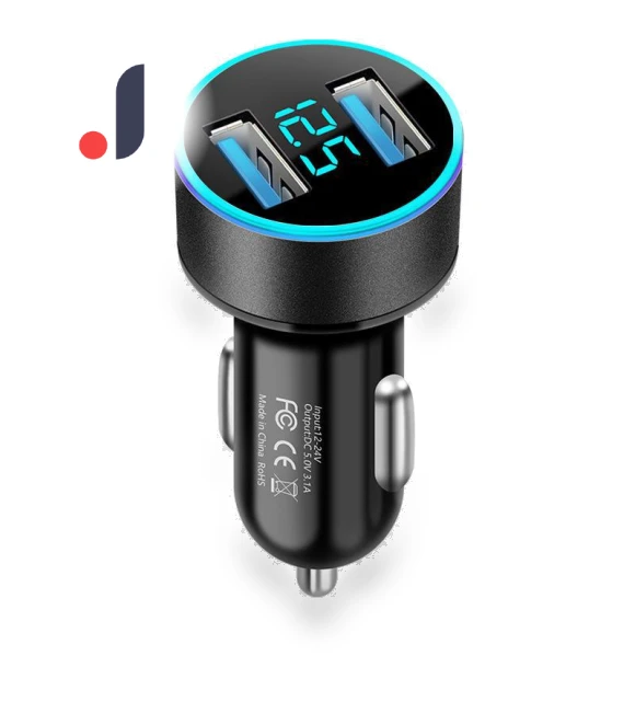 Mini Car Charger with Dual USB Ports — Vehicle Power Solutions, AI Supermarket