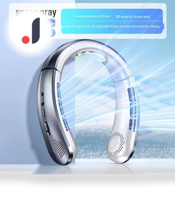 Silent USB Neck Fan with Rechargeable Battery — Portable Cooling Solutions, Perfect choice for your home