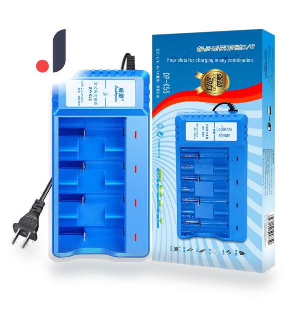 Smart Charger with 4 Slots — Chargers, Doublepow Battery