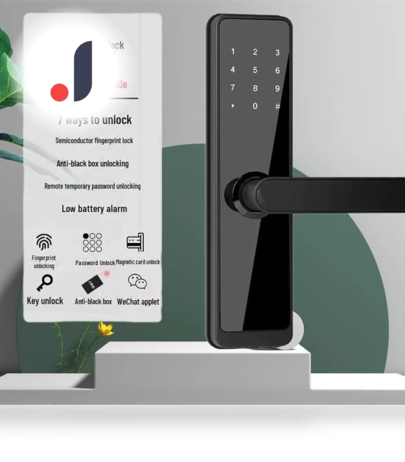 Smart Electronic Lock with Password and Fingerprint — Smart Home Security, Apex Gear