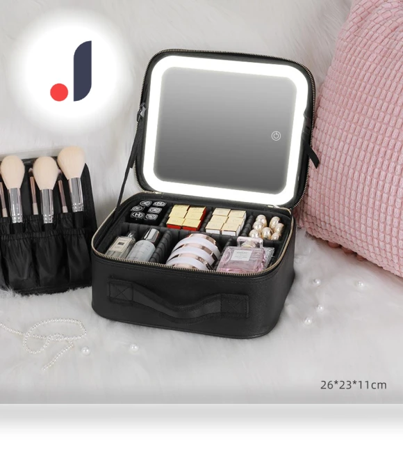 Smart LED Cosmetic Bag with Mirror — Cosmetic Cases, JR-Studio