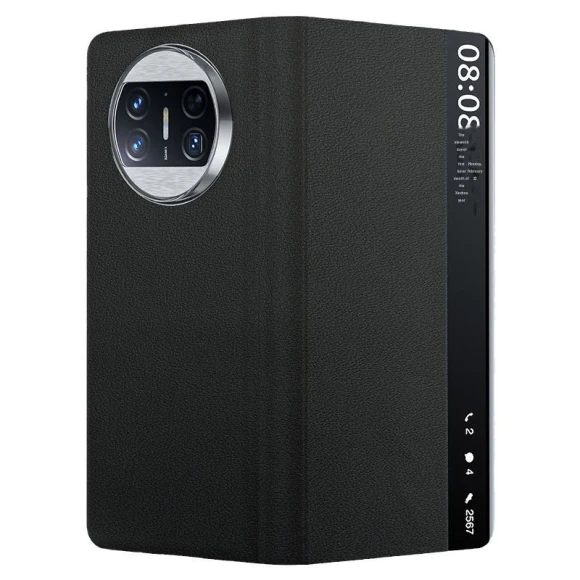 Thin Magnetic Leather Case with Smart Window — Phone Accessories, Super Case