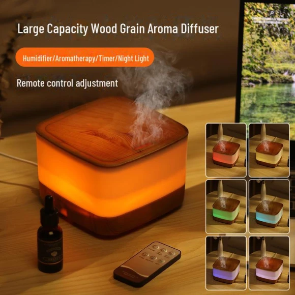 Ultrasonic Aroma Diffuser with Wood Grain Design — Diffusers, Perfect choice for your home