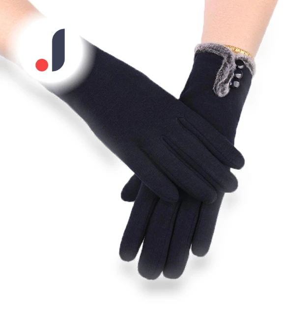 Winter fleece gloves with velvet lining — Glove Liners, shake-home15E