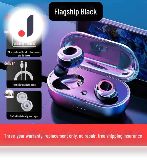 Wireless Bluetooth 5.3 Dual Earbuds with Battery and Digital Display — Phone Accessories, AI Supermarket