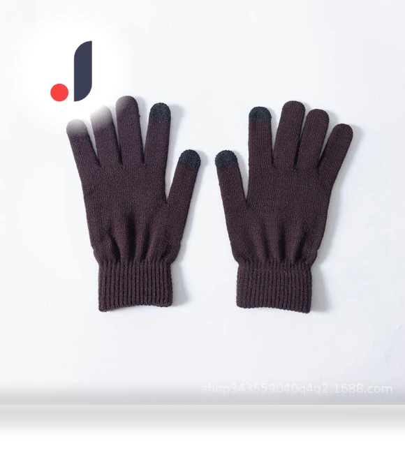 Men's Plush Knitted Touchscreen Gloves — Gloves & Mittens, CrossCart