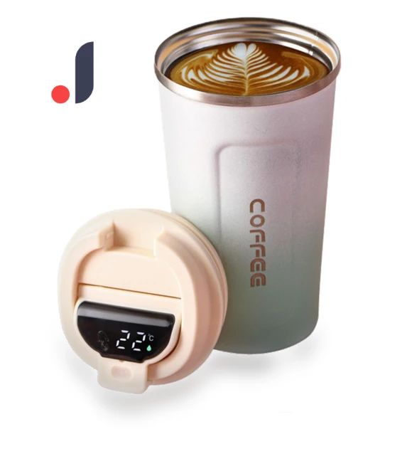 Smart Coffee Cup with Temperature Display — Beverage Warmers, Chic Home