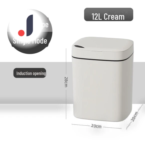 Smart Touch Sensor Trash Can with Lid — Kitchen Cans, AI Supermarket
