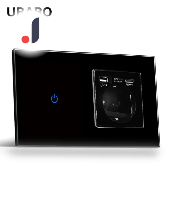 Touch Switch with Glass Panel — Switch Plates, Red dress