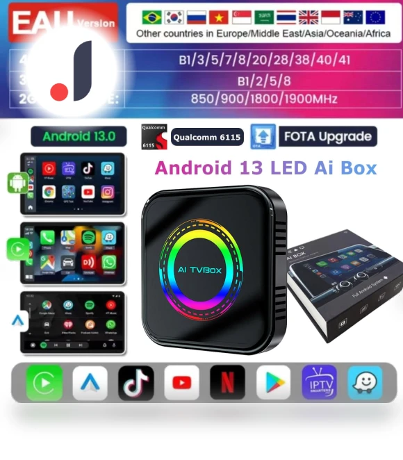 Wireless Carplay LED TV Box — Streaming Devices, Auto Launcher