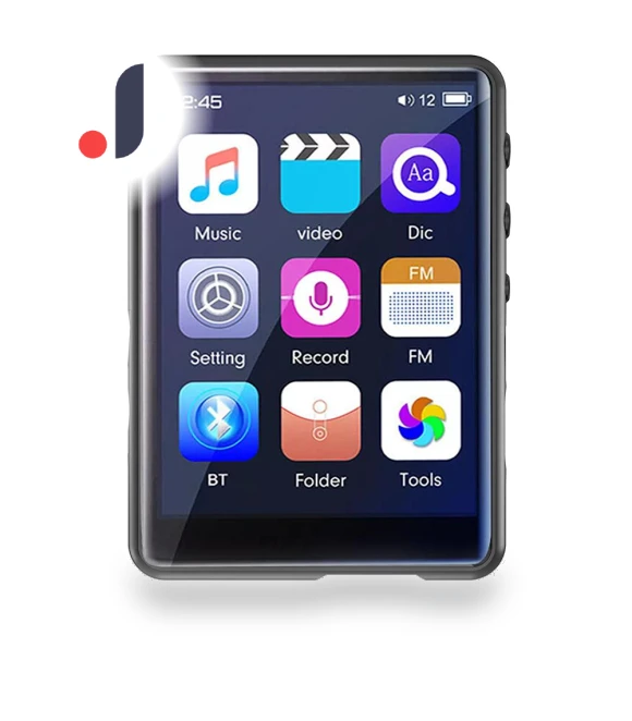 2.4-inch Touchscreen Bluetooth MP3 Player — Portable Media Players, Modern Home Furnishing