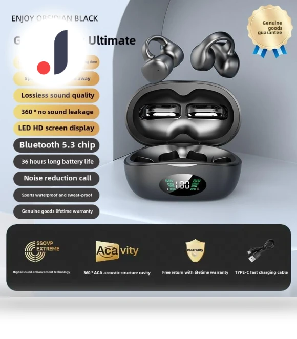 Bluetooth Clip-On Headphones — In-Ear Headphones, Pento Smart
