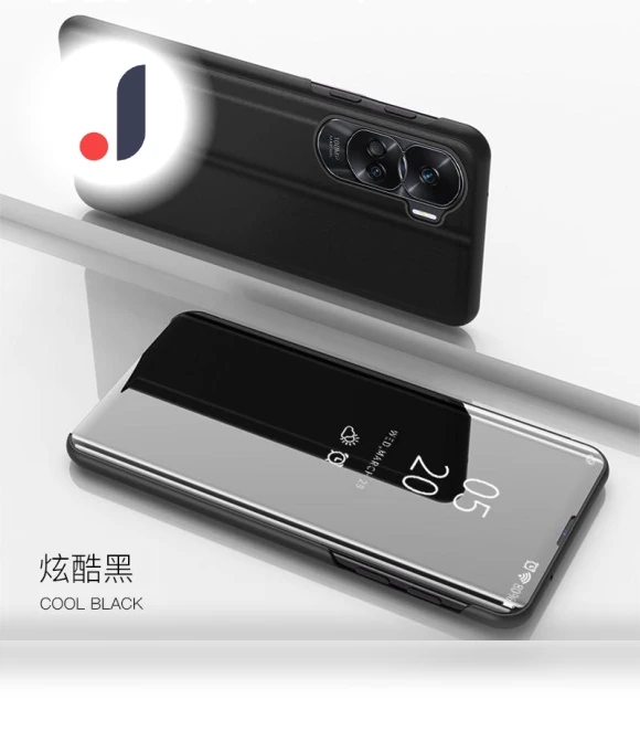 Luxury Smart Mirror Flip Phone Case with Stand — Basic Cases, case-A1