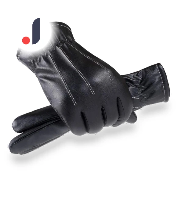 Men's Leather Motorcycle Gloves with Touchscreen — Gloves, Warm Land
