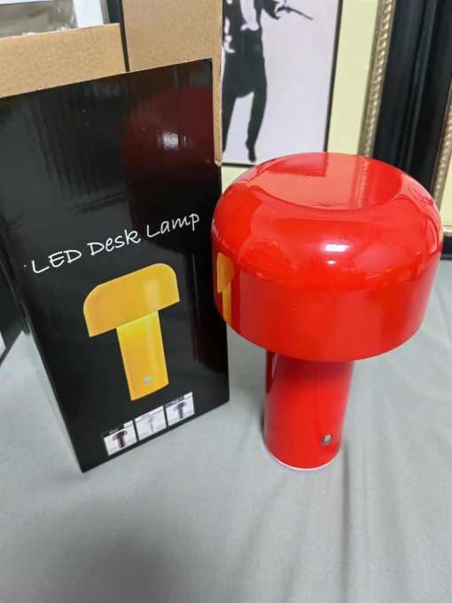 Mushroom Table Lamp with Charging — Desk & Table Lighting, Sunny Spaces