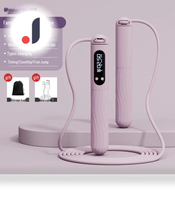 Smart Bluetooth Rechargeable Wireless Jump Rope with Weighted Balls for Fitness — Jump Ropes, VantaGoods