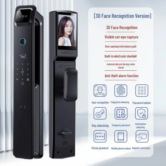 Smart Door Lock with 3D Face Recognition — Smart Home Security, Apex Gear