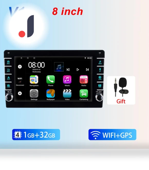 Universal 8-inch Android Multimedia Player — Stereo Receivers, Reakosound