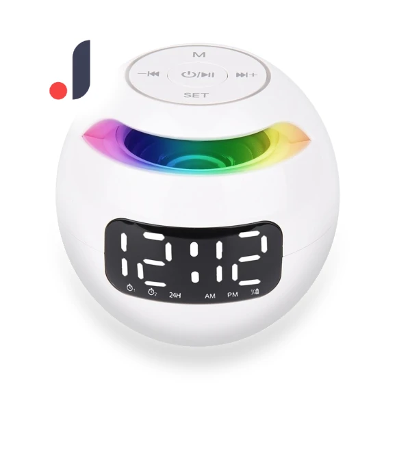 Bluetooth Speaker Night Light Alarm Clock — Alarm, DC-HOME Textile