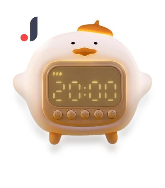 Cute Smart Alarm Clock Hug Duck — Clocks, DC-HOME Textile