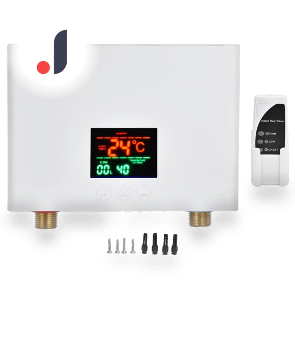 Flow-Through Water Heater with Remote Control — Towel Warmers, Modern Home Furnishing
