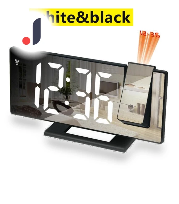 LED Projection Alarm Clock with Temperature Display — Alarm, LIAESMART Home