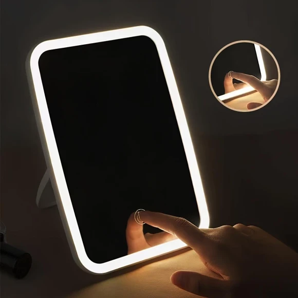 Portable LED Cosmetic Mirror — Compact & Travel, Home selection