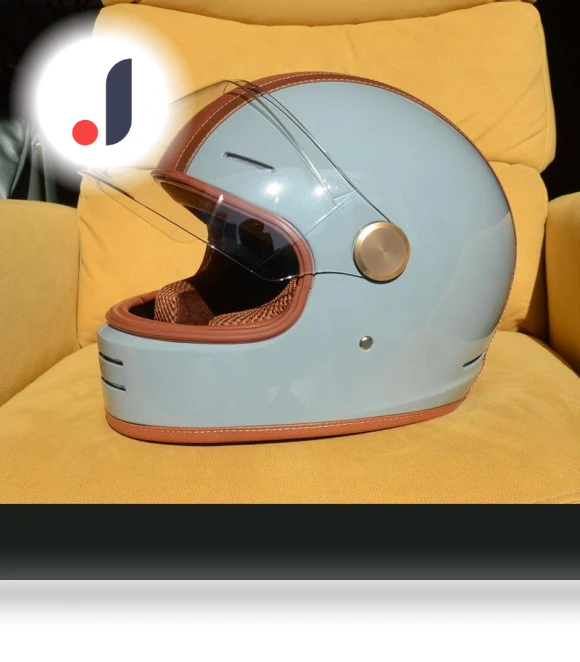Retro Motorcycle Cruise Leather Smart Bluetooth Helmet — Helmets & Accessories, Reliable tool