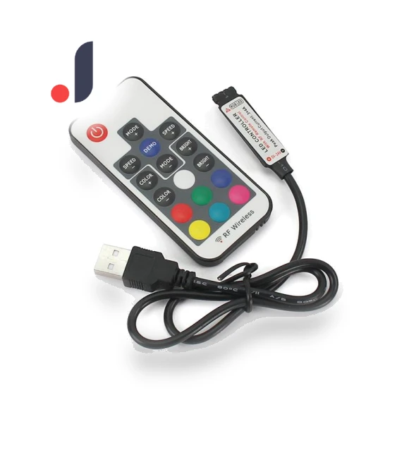 RGB LED Controller with Remote — LED Strips, JadeBamboo Chargers Warehouse