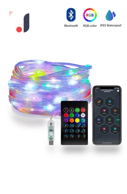 Smart Bluetooth RGB LED String Lights — String Lights, Modern Home Furnishing
