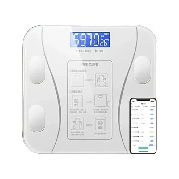 Smart Body Fat Scale — Body Composition Analysis, DC-HOME Textile